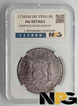1756 Peru  1756LM JM 8 Reales