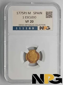 1775PJM Spain 1 Escudo