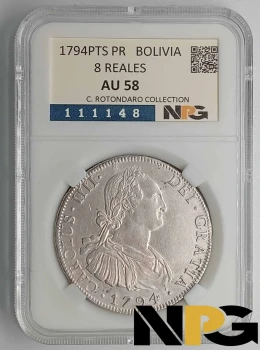 1794PTS PR Bolivia 8 Reales