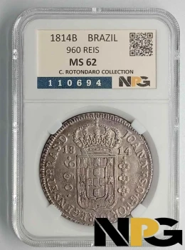 1814B Brazil 960 Reis 1814B Brazil 960 Reis