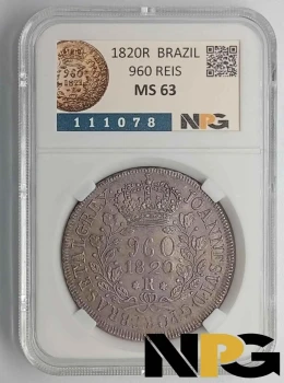 1820R Brazil 960 Reis