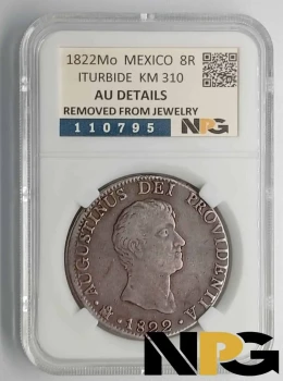 1822Mo Mexico 8 Reales 1822Mo Mexico 8 Reales