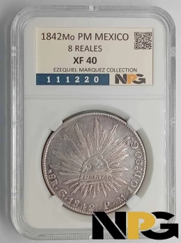 1842Mo Mexico 8 Reales