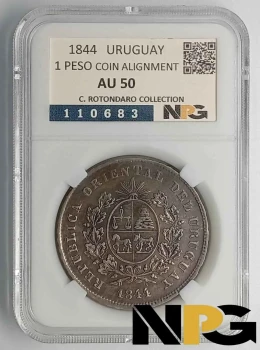 1844 Uruguay 1 Peso