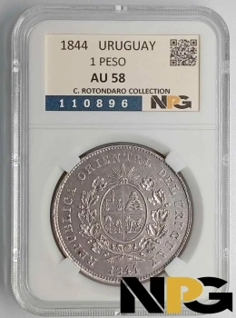 1844 Uruguay 1 Peso