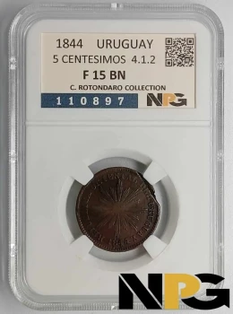 1844 Uruguay 5 Centesimos 4.1.2