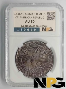 1846NG AE/MA Central American Republic 8 Reales