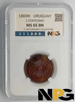 1869H Uruguay 1 Centesimo