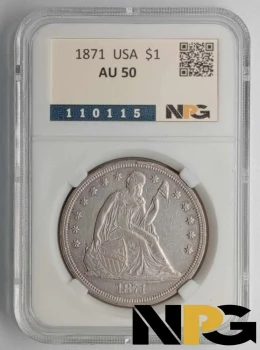 1871 USA 1 Dólar