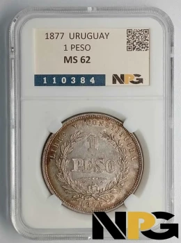 1877 Uruguay 1 Peso