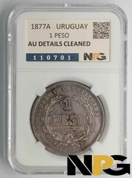 1877A Uruguay 1 Peso