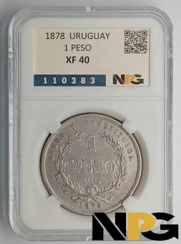 1878 Uruguay 1 Peso