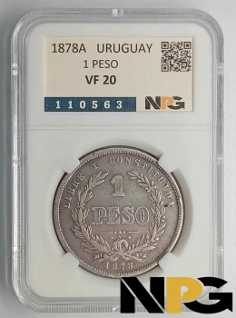 1878A Uruguay 1 Peso