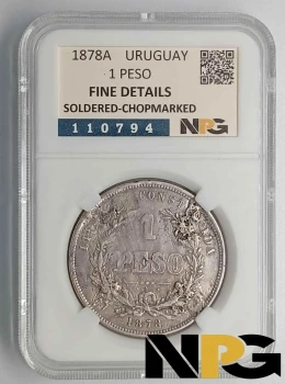 1878A Uruguay 1 Peso