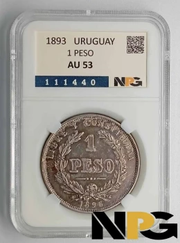 1893 Uruguay 1 Peso