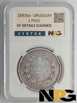 1893So Uruguay 1 Peso