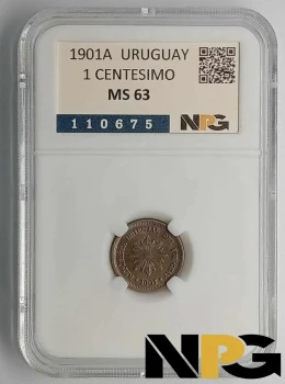 1901A Uruguay 1 Centesimo 1901A Uruguay 1 Centesimo