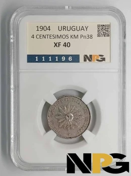 1904 Uruguay 4 Centesimos