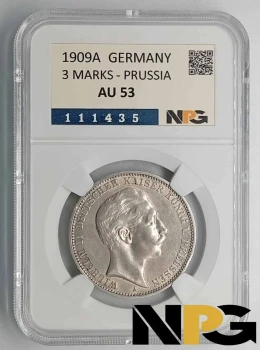 1909A Germany 3 Marks 1909A Germany 3 Marks