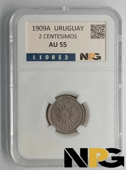 1909A Uruguay 2 Centesimos