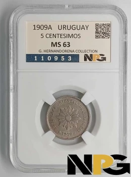 1909A Uruguay 5 Centesimos