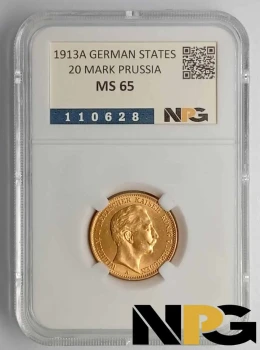 1913A GERMAN STATES  20 Mark Prussia