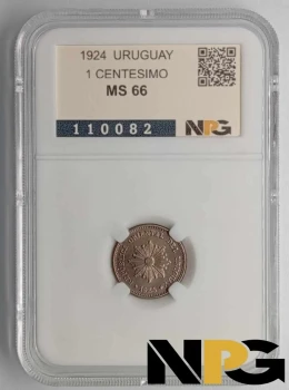 1924 Uruguay 1 Centesimo