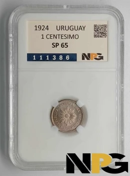 1924 Uruguay 1 Centesimo 1924 Uruguay 1 Centesimo