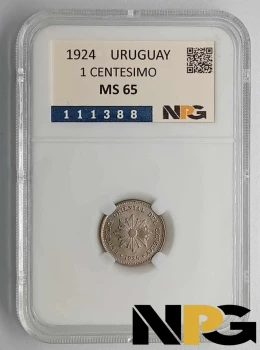 1924 Uruguay 1 Centesimo 1924 Uruguay 1 Centesimo