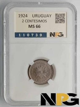 1924 Uruguay 2 Centesimos