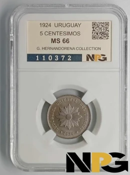 1924 Uruguay 5 Centesimos