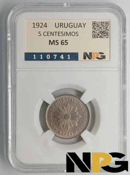 1924 Uruguay 5 Centesimos