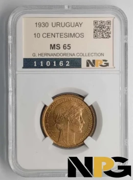 1930 Uruguay 10 Centesimos