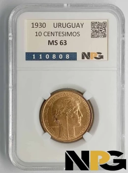 1930 Uruguay 10 Centesimos
