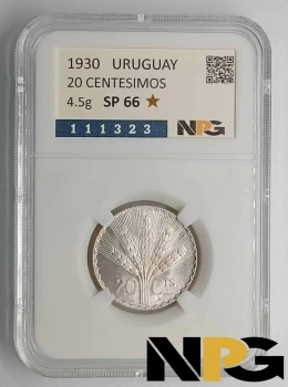 1930 Uruguay 20 Centesimos 1930 Uruguay 20 Centesimos