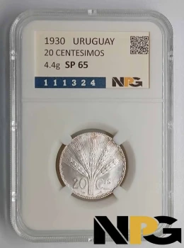 1930 Uruguay 20 Centesimos 1930 Uruguay 20 Centesimos