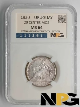 1930 Uruguay 20 Centesimos