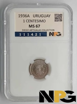 1936A Uruguay 1 Centesimo 1936A Uruguay 1 Centesimo