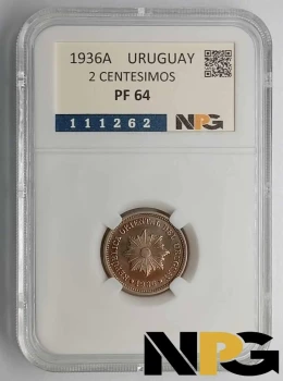 1936A Uruguay 2 Centesimos