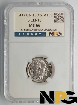 1937 USA 5 Cents