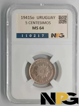 1941So Uruguay 5 Centesimos