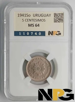 1941So Uruguay 5 Centesimos