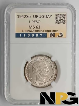 1942So Uruguay 1 Peso