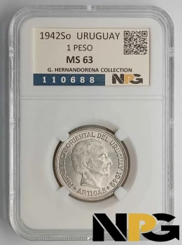 1942So Uruguay 1 Peso