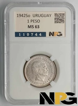 1942So Uruguay 1 Peso