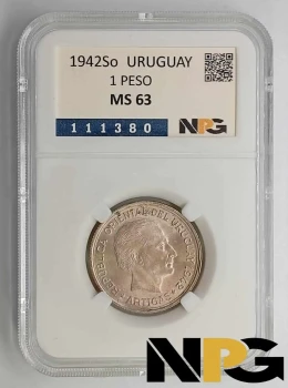 1942So Uruguay 1 Peso