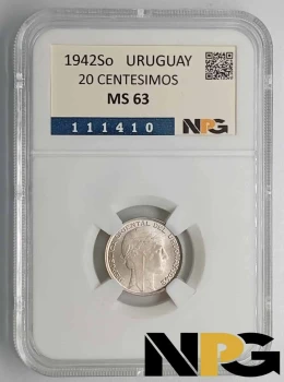1942So Uruguay 20 Centesimos 1942So Uruguay 20 Centesimos
