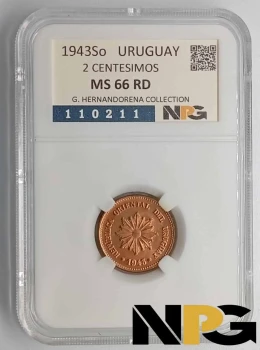 1943So Uruguay 2 Centesimos