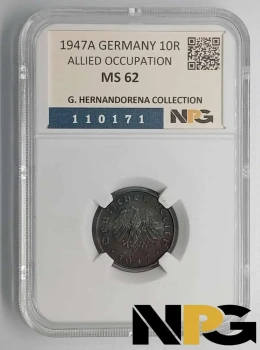 1947A Germany 10 REICHSPFENNIG