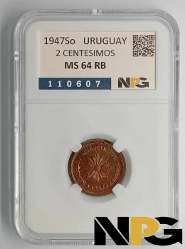 1947So Uruguay 2 Centesimos